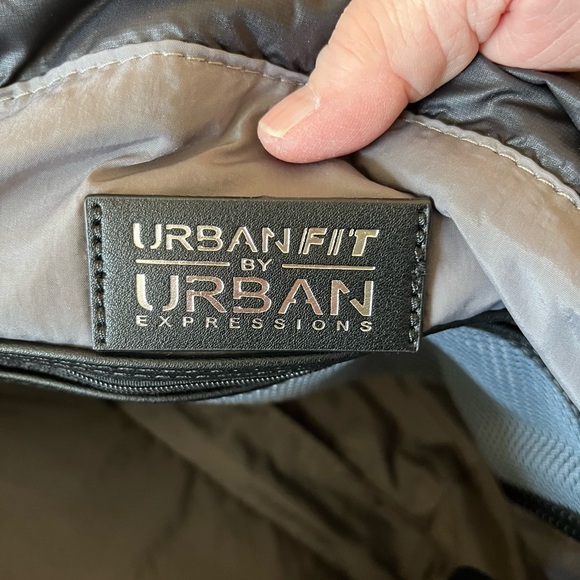 Urban Fit by Urban Expressions black quilted tote bag - Picture 10 of 16